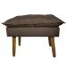 Conjunto Decorativo Poltrona com Puff Opala Suede Cappuccino - Montanaris Decor