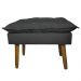 Conjunto Decorativo Poltrona com Puff Opala Suede Cinza - Montanaris Decor
