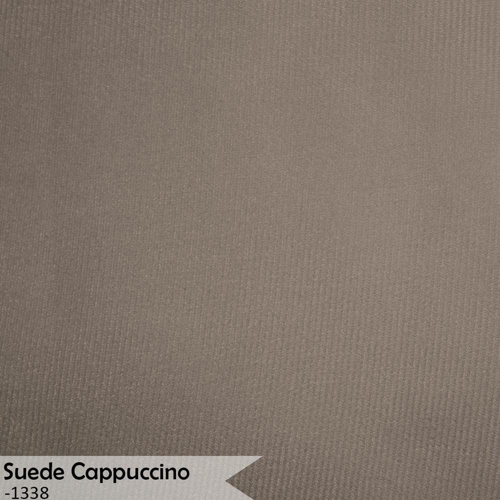 Kit 2 Poltronas Decorativa Sala de Estar Luana Base Gold Suede Cappuccino - Montanaris Decor