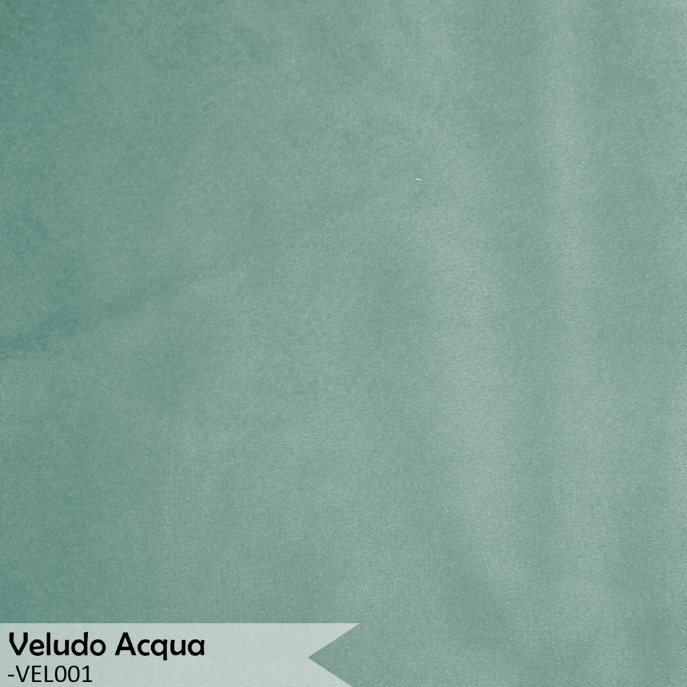 Kit 2 Poltronas Decorativa Sala de Estar Luana Base Preta Veludo Acqua - Montanaris Decor