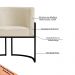 Kit 2 Poltronas Decorativa Sala de Estar Luana Base Preta Veludo Bege - Montanaris Decor