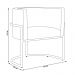 Kit 2 Poltronas Decorativa Sala de Estar Luana Base Preta Veludo Marrom - Montanaris Decor