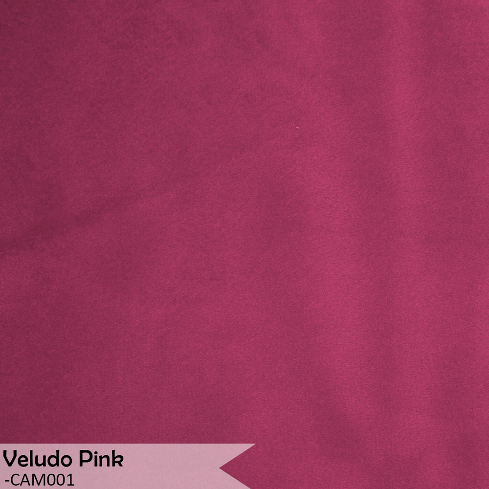 Kit 2 Poltronas Decorativa Sala de Estar Luana Base Preta Veludo Pink - Montanaris Decor
