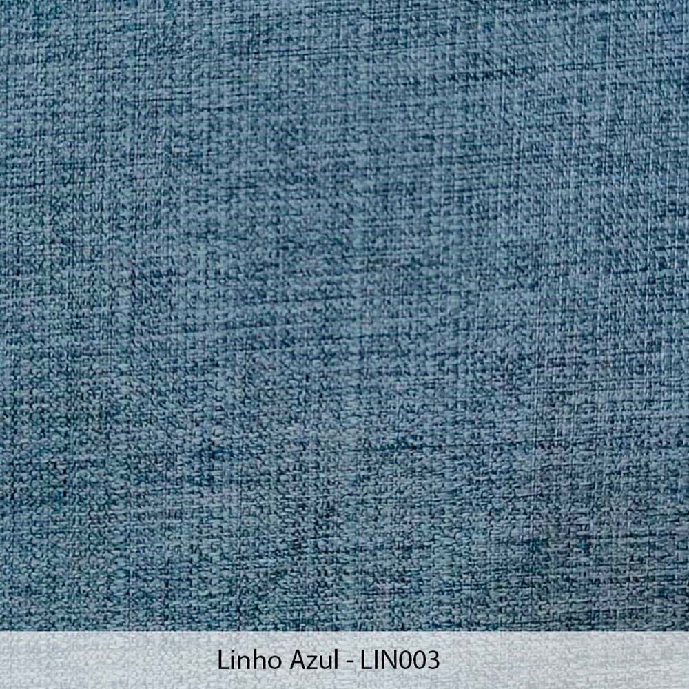 Kit 2 Poltronas Decorativa para Sala de Estar Cecília Linho Azul - Montanaris Decor