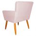 Kit 2 Poltronas Decorativa para Sala de Estar Cecília Suede Rosa Claro - Montanaris Decor