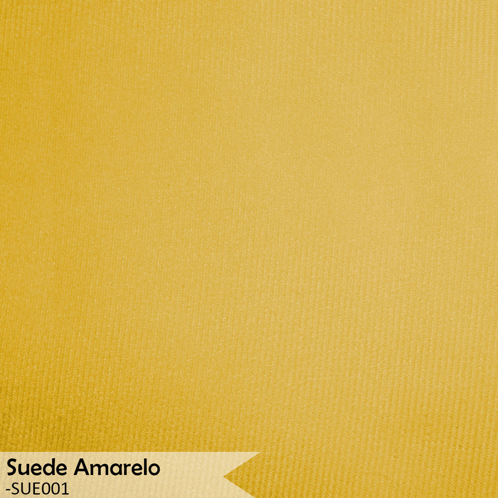 Kit 2 Poltronas Decorativa para Sala de Estar Charm Suede Amarelo - Montanaris Decor