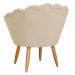 Kit 2 Poltronas Decorativa para Sala de Estar Charm Suede Bege - Montanaris Decor
