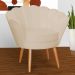 Kit 2 Poltronas Decorativa para Sala de Estar Charm Suede Bege - Montanaris Decor