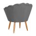 Kit 2 Poltronas Decorativa para Sala de Estar Charm Suede Cinza - Montanaris Decor