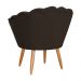 Kit 2 Poltronas Decorativa para Sala de Estar Charm Suede Marrom - Montanaris Decor
