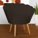 Kit 2 Poltronas Decorativa para Sala de Estar Charm Suede Marrom - Montanaris Decor
