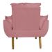 Kit 2 Poltronas Decorativa para Sala de Estar Opala Suede Rosa - Montanaris Decor