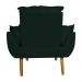 Kit 2 Poltronas Decorativa para Sala de Estar Opala Suede Verde - Montanaris Decor