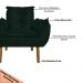 Kit 2 Poltronas Decorativa para Sala de Estar Opala Suede Verde - Montanaris Decor