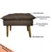 Kit 2 Puff Decorativo para Sala de Estar Opala Suede Cappuccino - Montanaris Decor