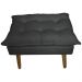 Kit 2 Puff Decorativo para Sala de Estar Opala Suede Cinza - Montanaris Decor