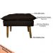 Kit 2 Puff Decorativo para Sala de Estar Opala Suede Marrom - Montanaris Decor