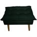 Kit 2 Puff Decorativo para Sala de Estar Opala Suede Verde - Montanaris Decor