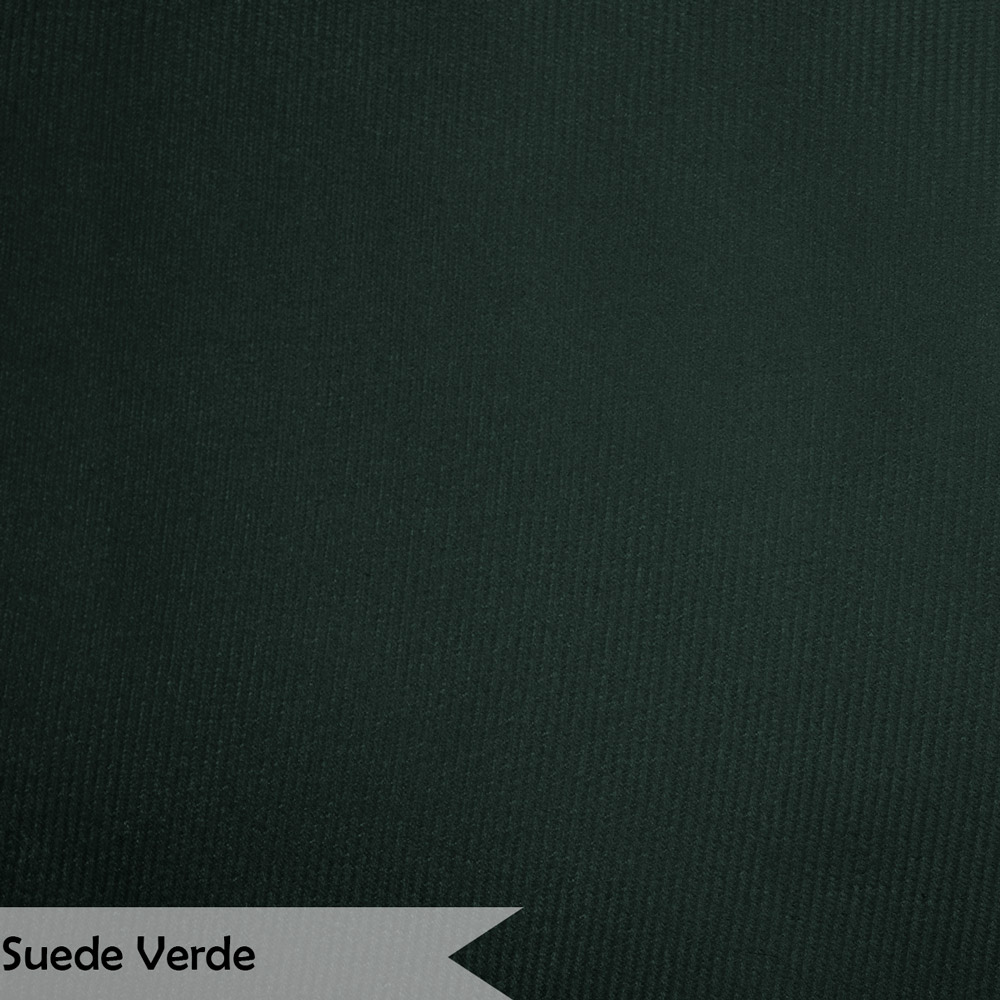 Kit 2 Puff Decorativo para Sala de Estar Opala Suede Verde - Montanaris Decor