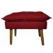 Kit 2 Puff Decorativo para Sala de Estar Opala Suede Vermelho - Montanaris Decor