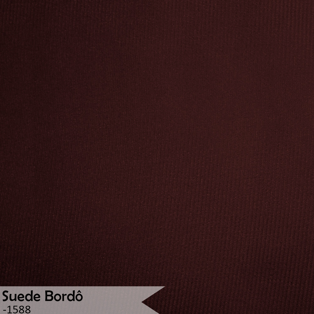 Kit 3 Poltronas Decorativa Sala de Estar Luana Base Gold Suede Bordô - Montanaris Decor