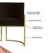 Kit 3 Poltronas Decorativa Sala de Estar Luana Base Gold Suede Marrom - Montanaris Decor