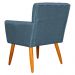 Kit 3 Poltronas Decorativa para Sala de Estar Cecília Linho Azul - Montanaris Decor