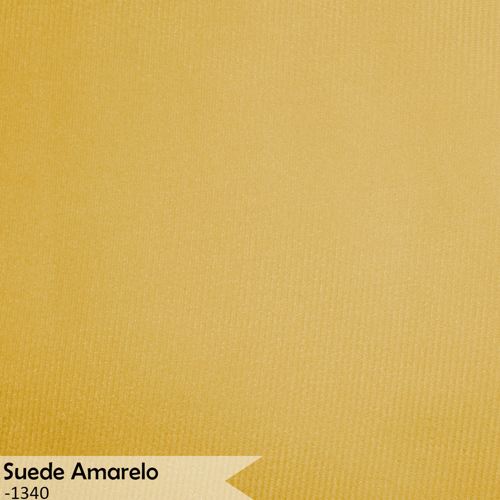 Kit 4 Poltronas Decorativa Sala de Estar Luana Base Gold Suede Amarelo - Montanaris Decor