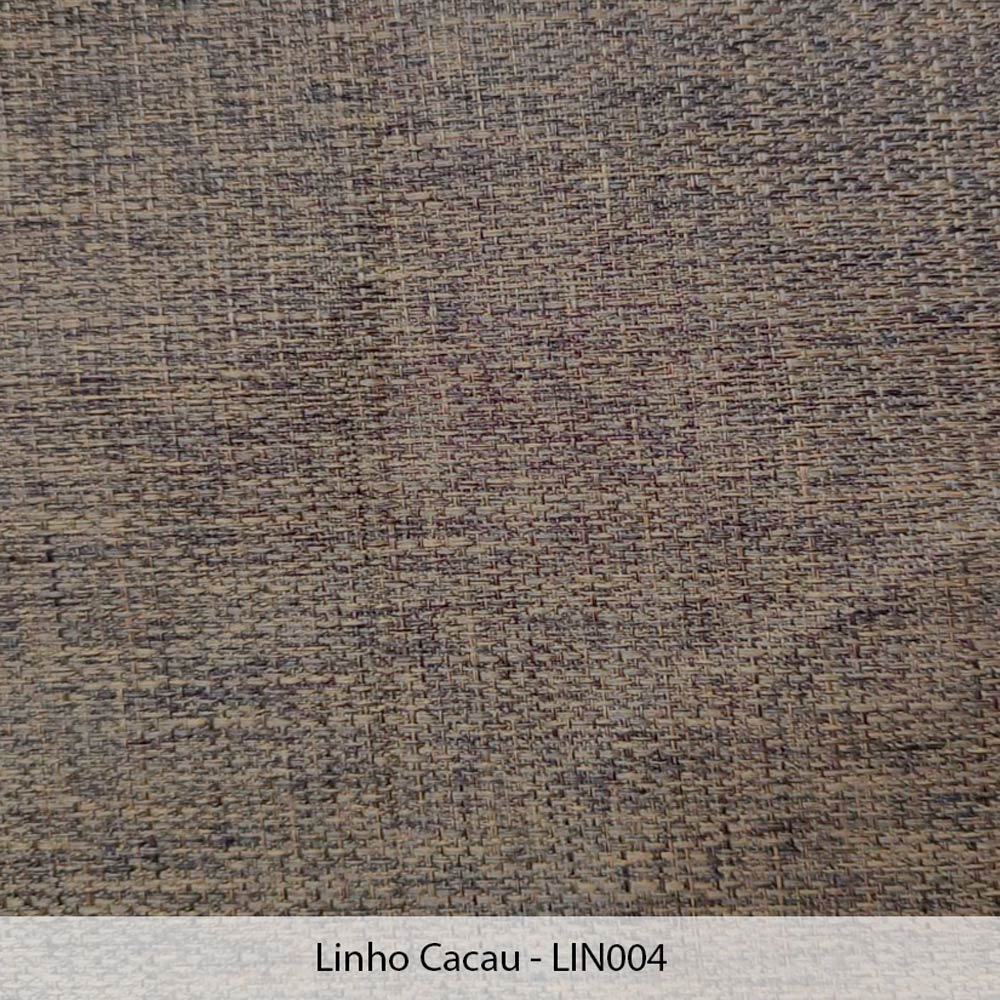 Kit 4 Poltronas Decorativa para Sala de Estar Cecília Linho Marrom - Montanaris Decor