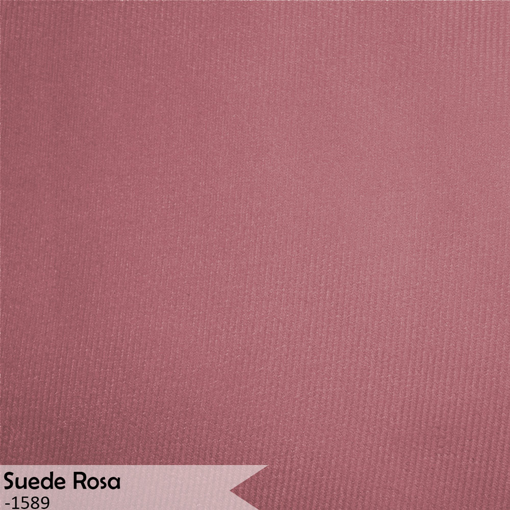 Poltrona Decorativa Sala de Estar Luana Base Gold Suede Rosa - Montanaris Decor