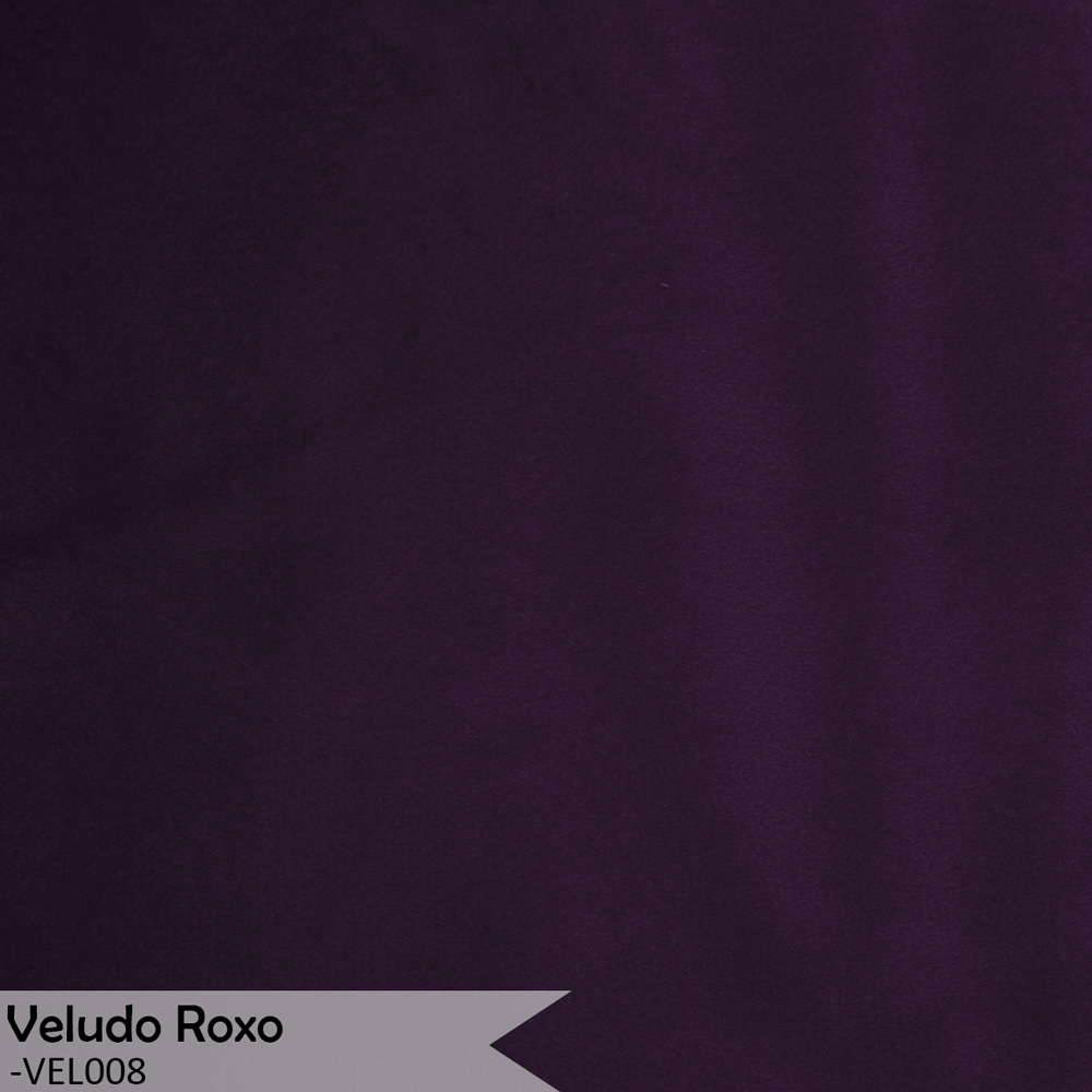 Poltrona Decorativa Sala de Estar Luana Base Gold Veludo Roxo - Montanaris Decor
