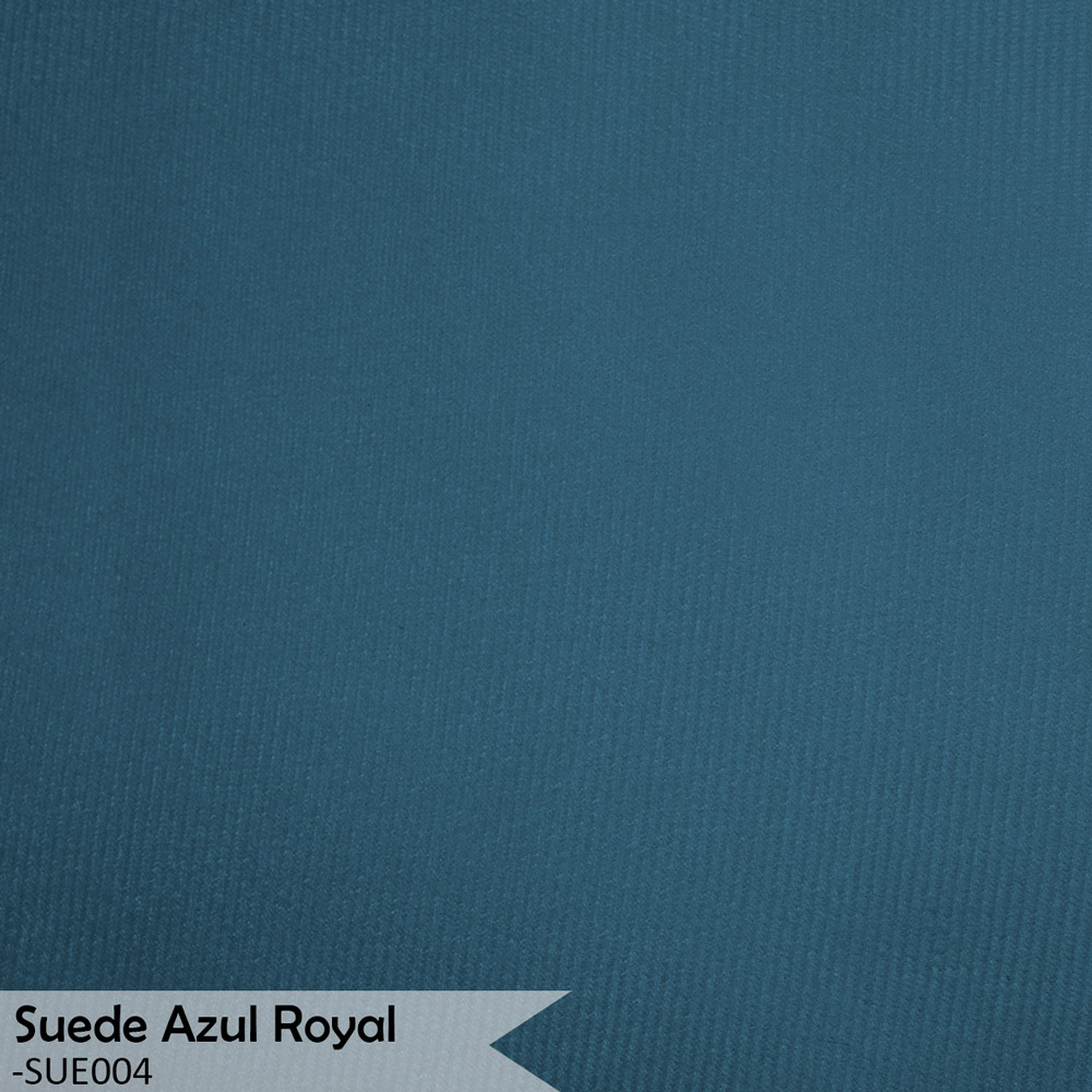 Poltrona Decorativa para Sala de Estar Cecília Suede Azul - Montanaris Decor