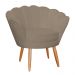 Poltrona Decorativa para Sala de Estar Charm Suede Cappuccino - Montanaris Decor