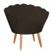 Poltrona Decorativa para Sala de Estar Charm Suede Marrom - Montanaris Decor