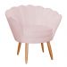 Poltrona Decorativa para Sala de Estar Charm Suede Rosa Claro - Montanaris Decor