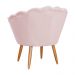 Poltrona Decorativa para Sala de Estar Charm Suede Rosa Claro - Montanaris Decor