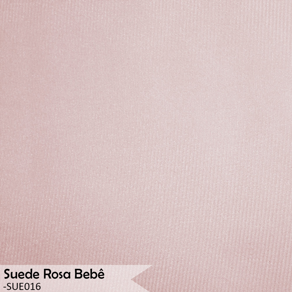Poltrona Decorativa para Sala de Estar Charm Suede Rosa Claro - Montanaris Decor