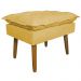 Puff Decorativo para Sala de Estar Opala Suede Amarelo - Montanaris Decor