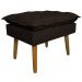 Puff Decorativo para Sala de Estar Opala Suede Marrom - Montanaris Decor