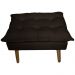 Puff Decorativo para Sala de Estar Opala Suede Marrom - Montanaris Decor