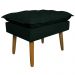 Puff Decorativo para Sala de Estar Opala Suede Verde - Montanaris Decor