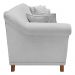 Sofá 2 Lugares para Sala de Estar 180cm Eva Linho Cinza Claro - Montanaris Decor