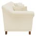 Sofá 2 Lugares para Sala de Estar 180cm Eva Linho Pérola - Montanaris Decor