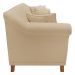 Sofá 3 Lugares para Sala de Estar 200cm Eva Linho Dourado - Montanaris Decor