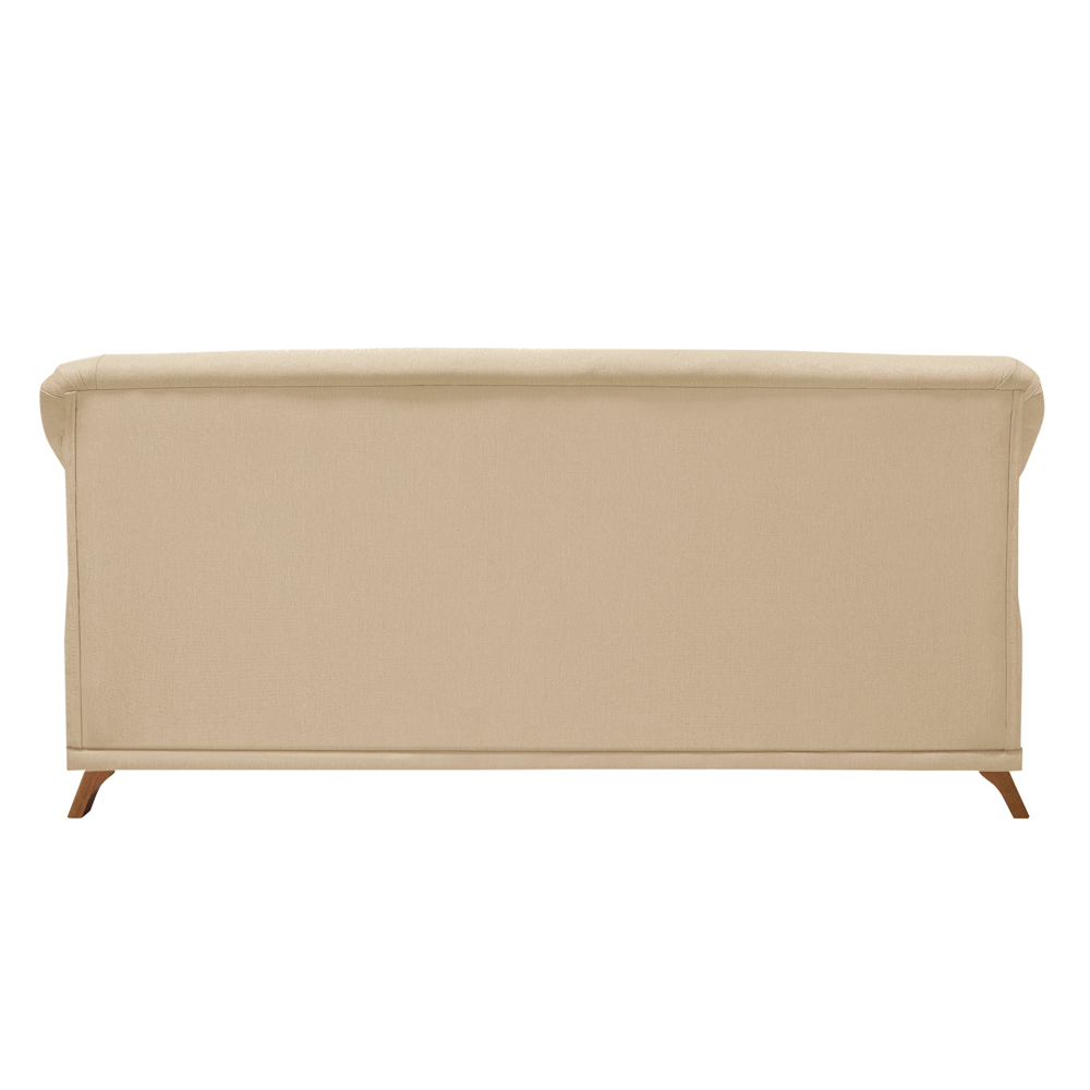 Sofá 3 Lugares para Sala de Estar 200cm Eva Linho Dourado - Montanaris Decor