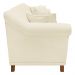 Sofá 3 Lugares para Sala de Estar 200cm Eva Linho Off White - Montanaris Decor