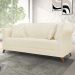 Sofá 3 Lugares para Sala de Estar 200cm Eva Linho Off White - Montanaris Decor