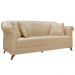 Sofá 3 Lugares para Sala de Estar 220cm Eva Linho Dourado - Montanaris Decor