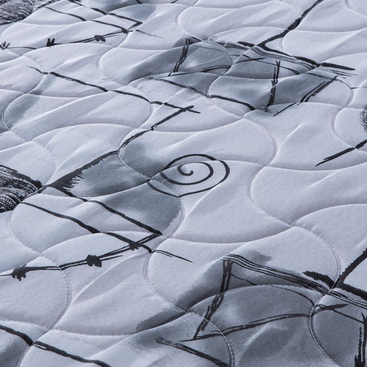 [OUTLET] Colchão Solteiro Imperial Molas Verticóil (23x88x188) Preto e Cinza