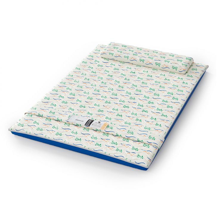 [OUTLET] Colchonete Araguaya (5x128x186) Azul e Bege